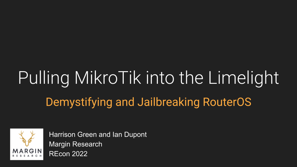 Pulling MikroTik into the Limelight